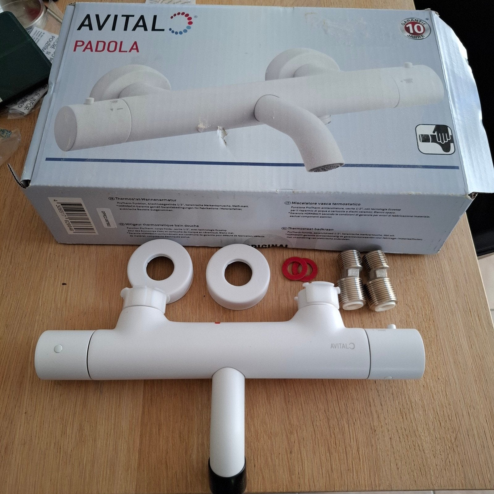 AVITAL PADOLA Thermostatische Douchekraan Wit, Ophalen of Verzenden, Nieuw, Kraan
