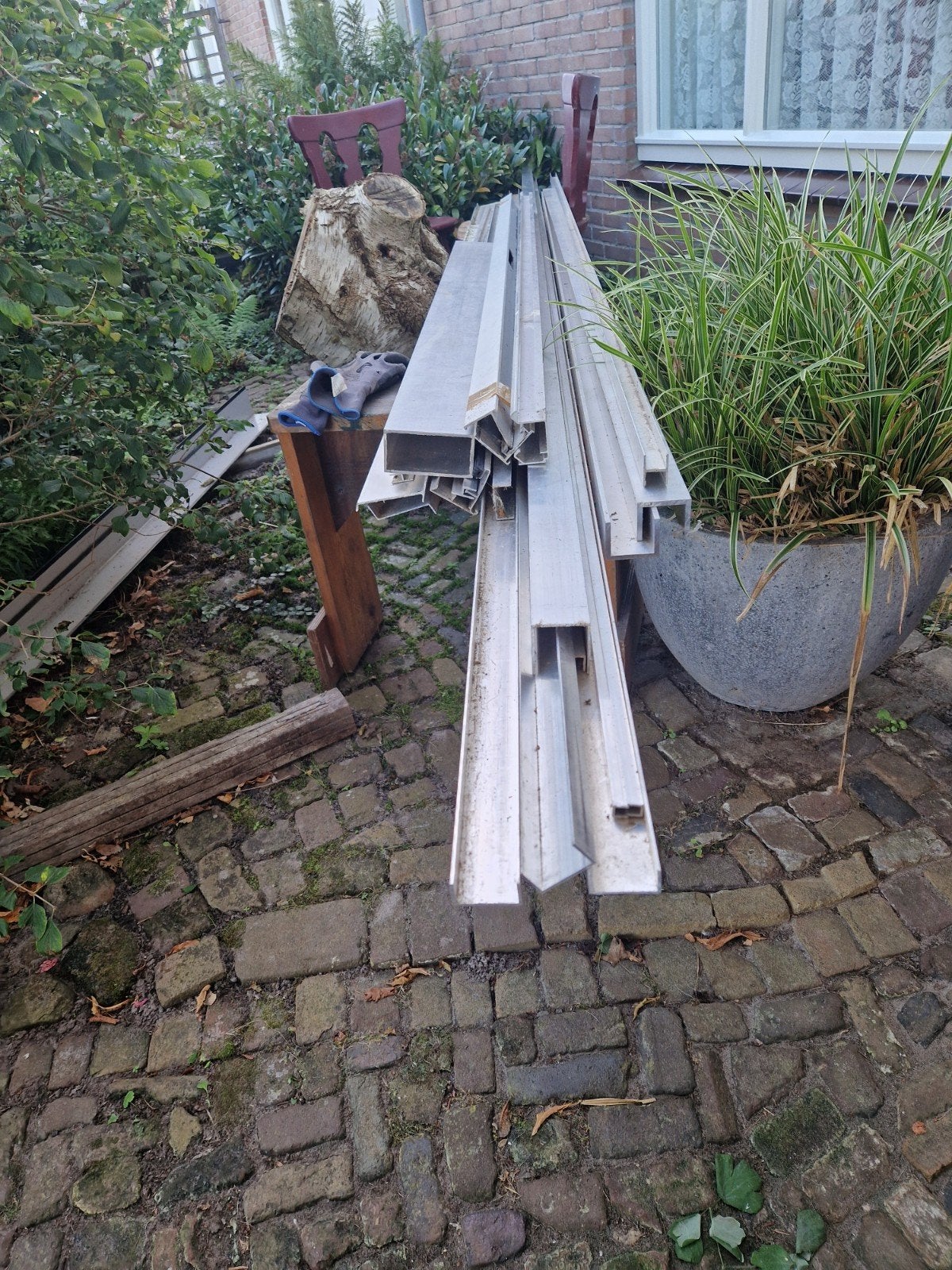 Diverse aluminium profielen en rails, Doe-het-zelf en Verbouw, Ophalen, Zo goed als nieuw, Aluminium