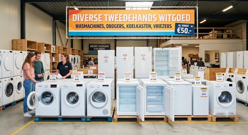 Diverse Tweedehands Witgoed & vanaf €50, Ophalen, Gebruikt, 85 tot 90 cm, 1200 tot 1600 toeren