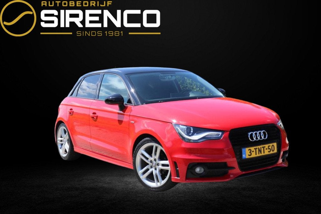 Audi A1 Sportback 1.2 TFSI S-line 3x | deels leder | Android, Auto's, Voorwielaandrijving, Euro 5, Zwart, 4 cilinders