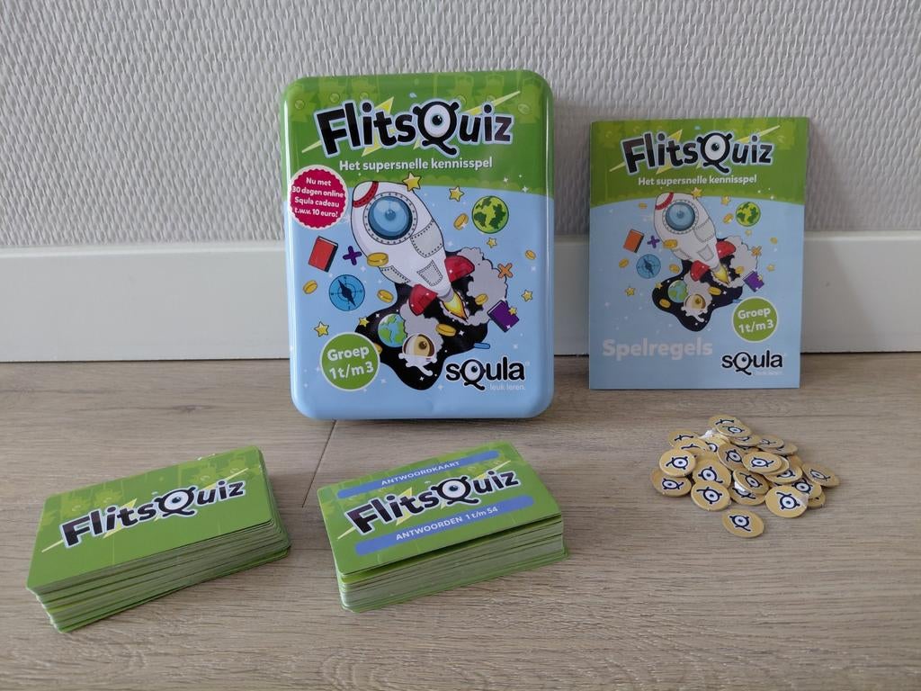 Squla flitsquiz, Ophalen