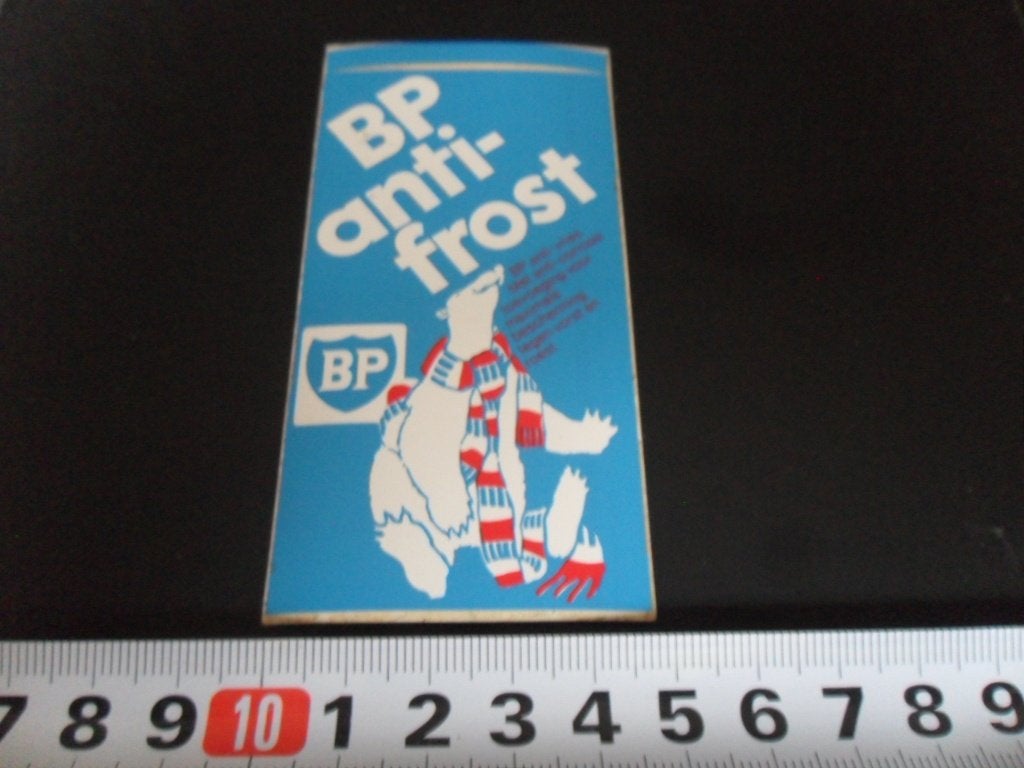sticker auto BP anti-frost anti-vries anti-corrosie ijsbeer*, Ophalen of Verzenden, Zo goed als nieuw