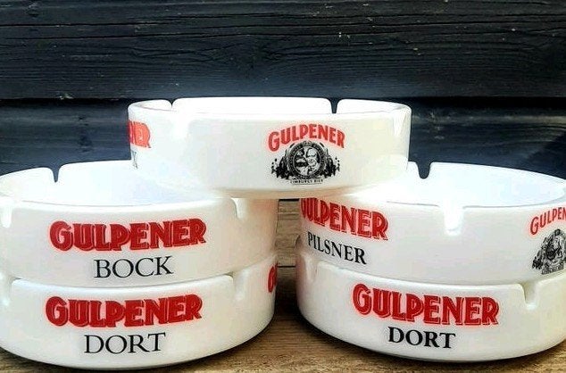 Vintage - GULPENER Asbakken (Bier / Café / Kroeg), Verzamelen, Ophalen of Verzenden, Asbak