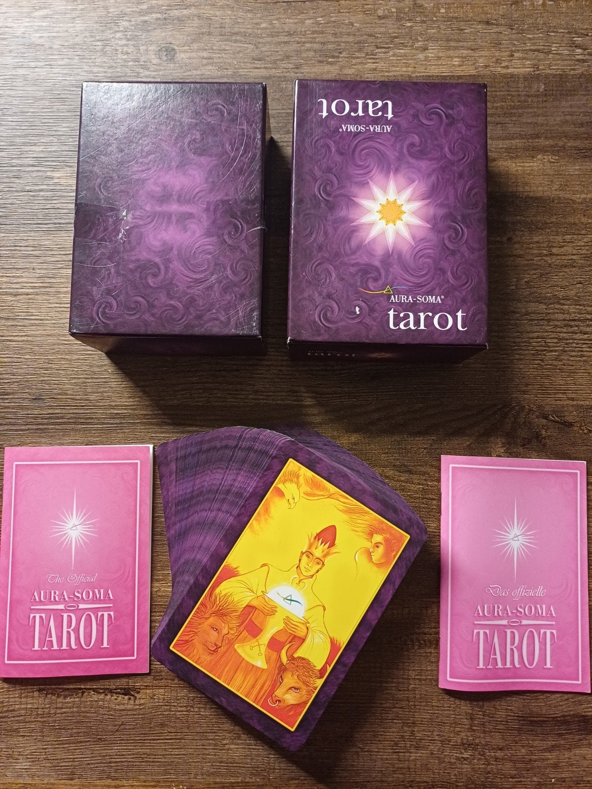 RARE Aura-Soma Tarot Deck 1997 – Complete 100 Cards + 2 Book, Ophalen of Verzenden, Zo goed als nieuw, Tarot of Kaarten leggen