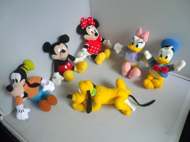 Disney # Donald, Katrien, Mickey, Minnie, Goofy en Pluto., Ophalen of Verzenden, Donald Duck, Zo goed als nieuw, Knuffel