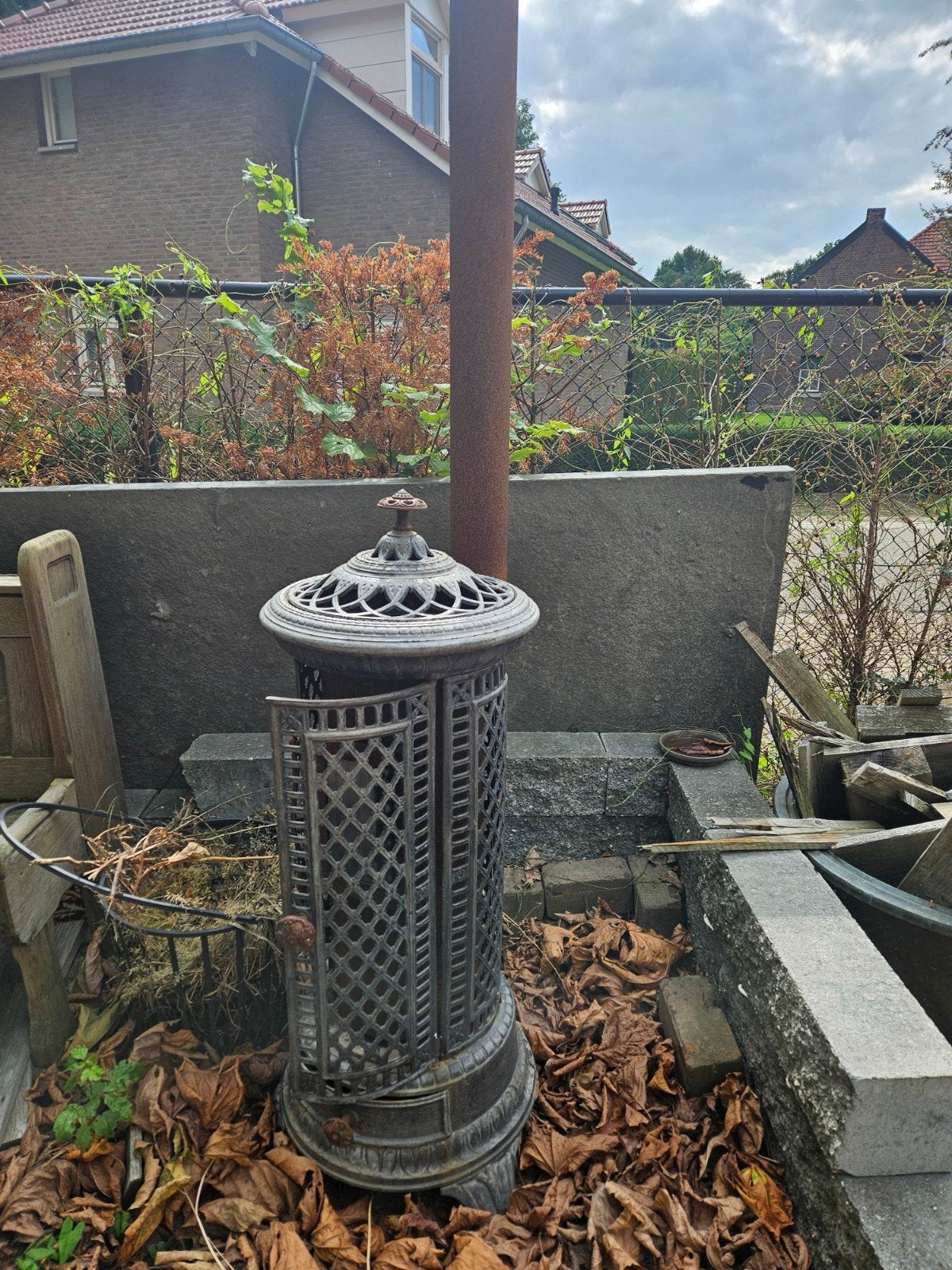 Potkachel - Ideaal voor buiten of mancave, Huis en Inrichting, Kachels, Potkachel, Gebruikt, Ophalen of Verzenden, Vrijstaand