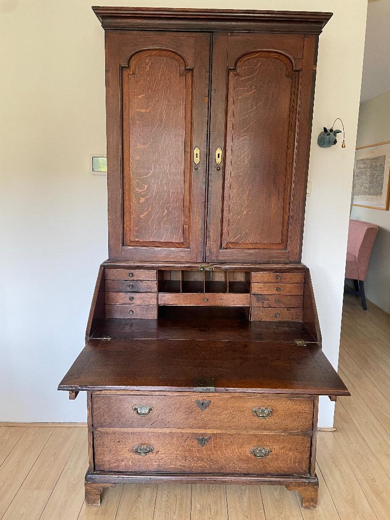 Antiek eiken Topbureau, Antiek en Kunst, Antiek | Meubels | Kasten, Ophalen