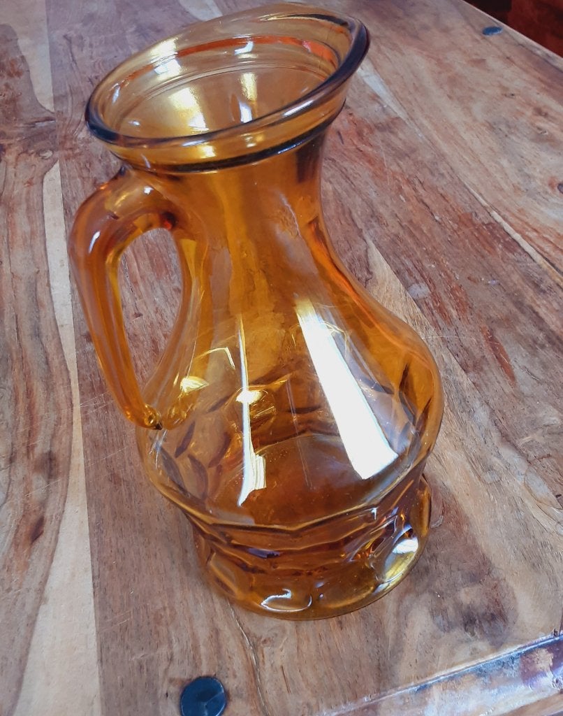 Italiaanse Vintage Amber Glazen Karaf, Ophalen