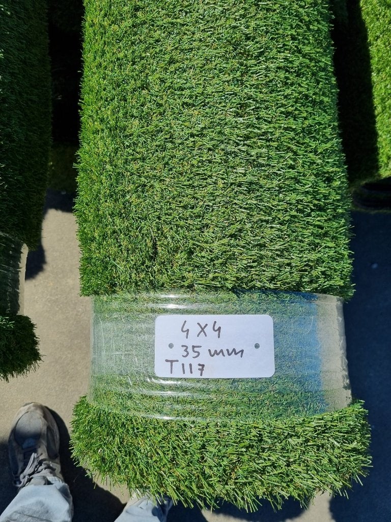 Kunstgras coupon 4 x 4 meter T117 35 mm, Ophalen, Nieuw, 20 m² of meer, Kunstgras