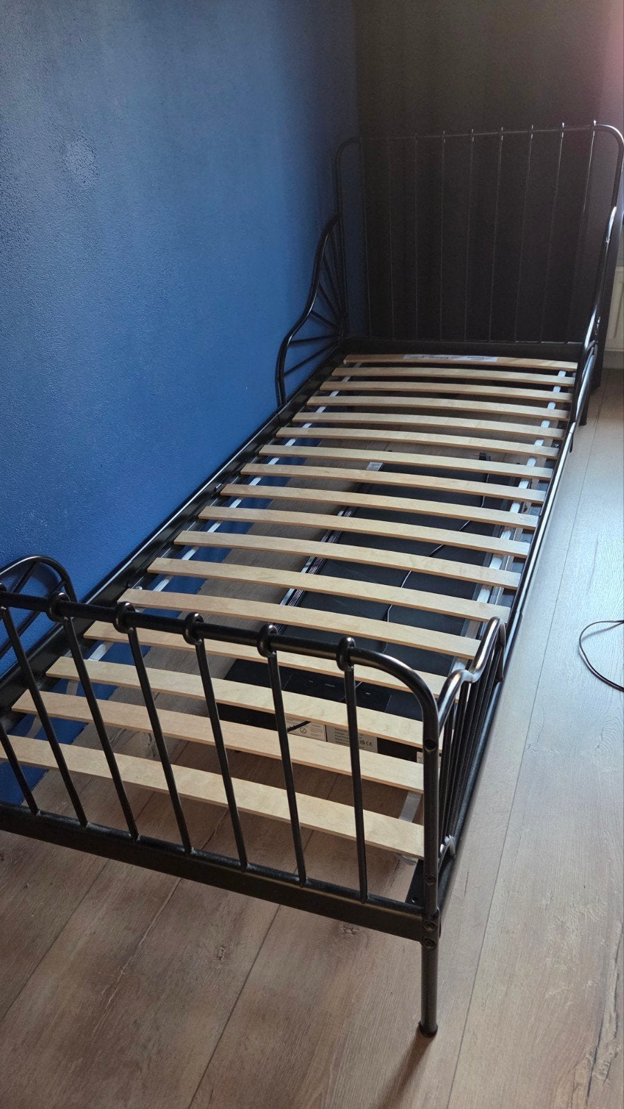 IKEA Hemnes bedbank zwart, eenpersoons, zo goed als nieuw, Ophalen, Eenpersoons, Zwart, Zo goed als nieuw