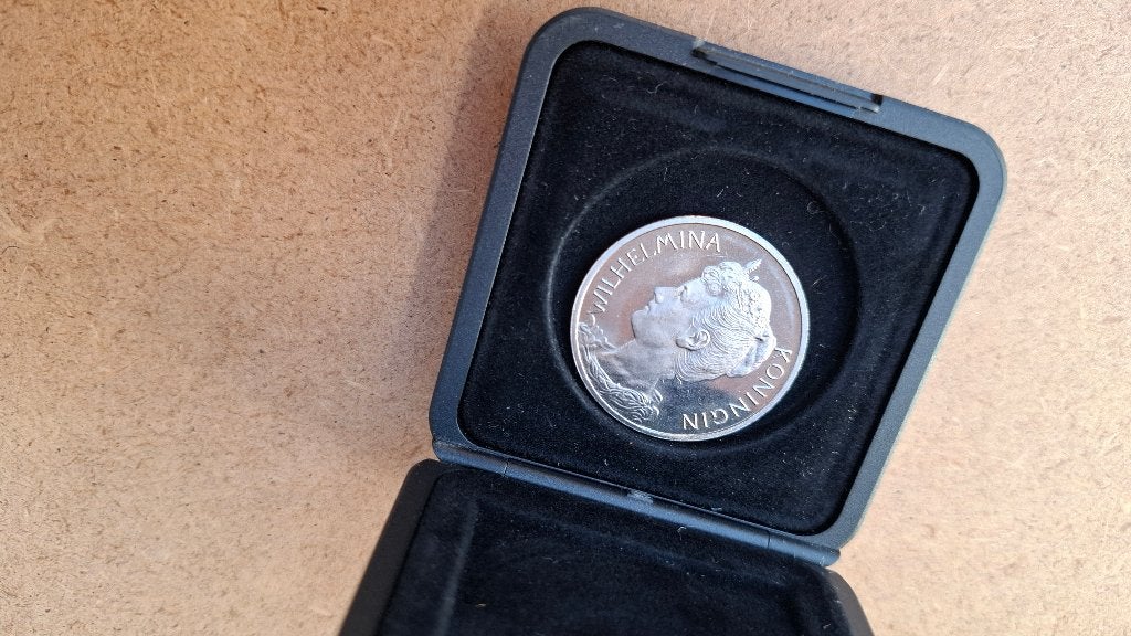 munt Wilhelmina Rabo bank 1998, Ophalen of Verzenden, Koningin Beatrix