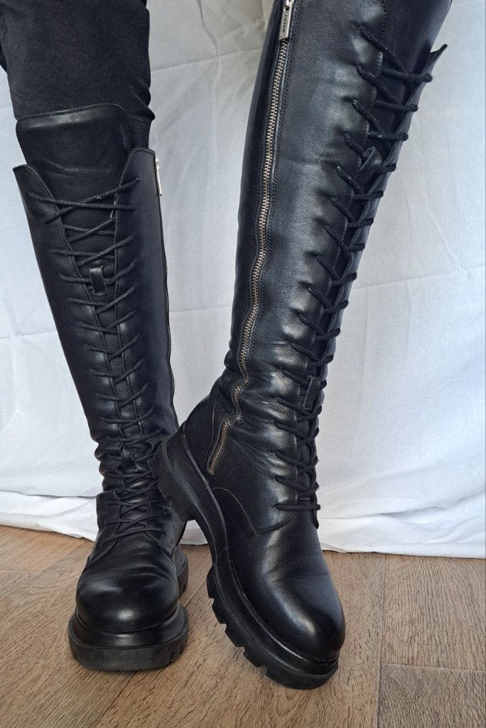 Shabbies laarzen zwart 39 z.g.a.n., Kleding | Dames, Hoge laarzen, Shabbies Amsterdam, Zwart, Ophalen of Verzenden