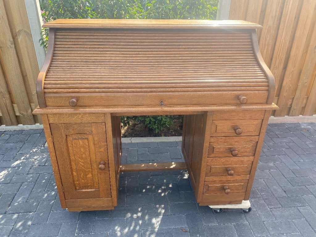 Eiken secretair, Ophalen, Gebruikt, Eiken