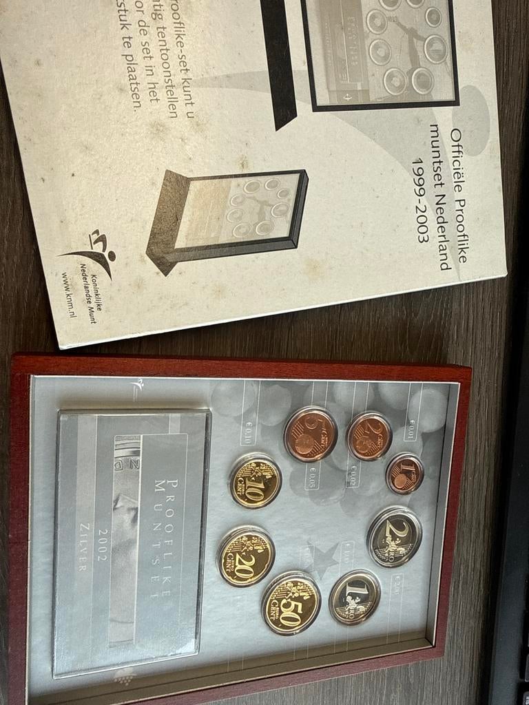 Officiële Prooflike Muntset Nederland 1999-2003 Zilver, Setje, Zilver, Overige landen, Overige waardes