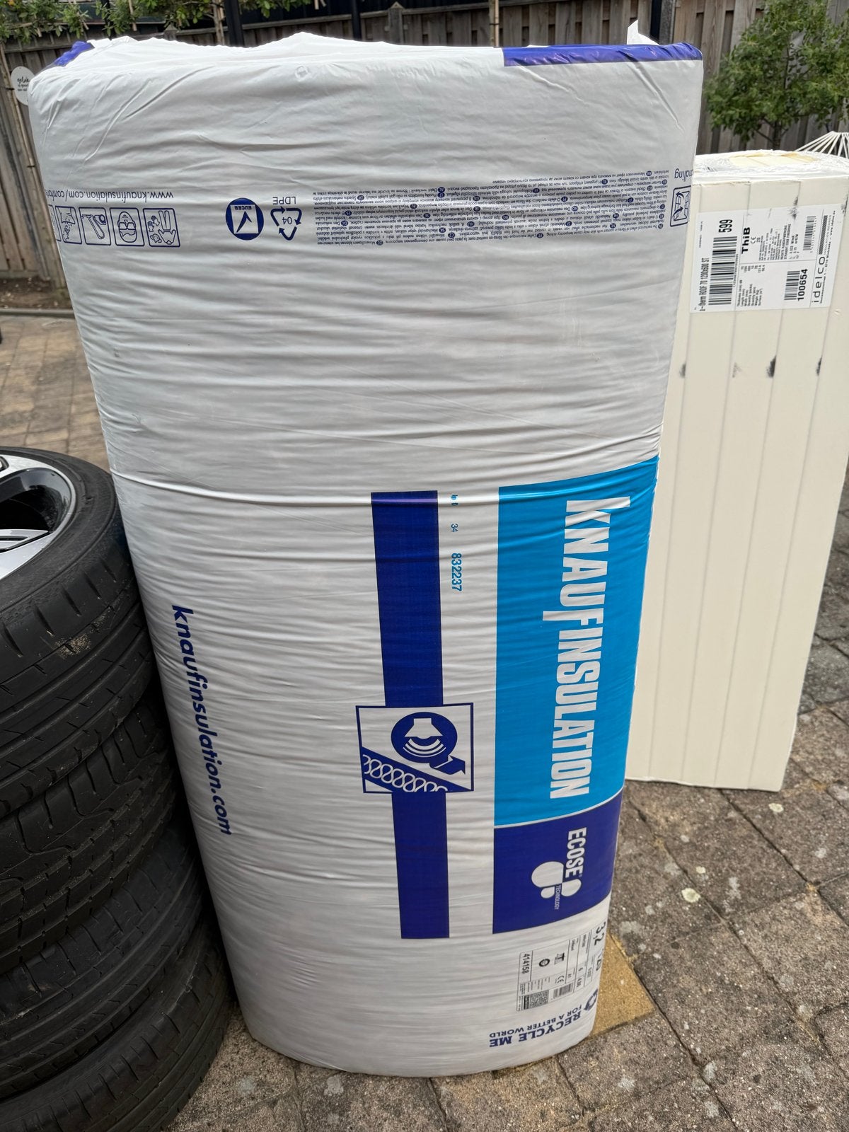 Knauf Insulation Acoustifit Glaswol Isolatie 120mm, Ophalen, 12 cm of meer, Nieuw, 5 tot 10 m²