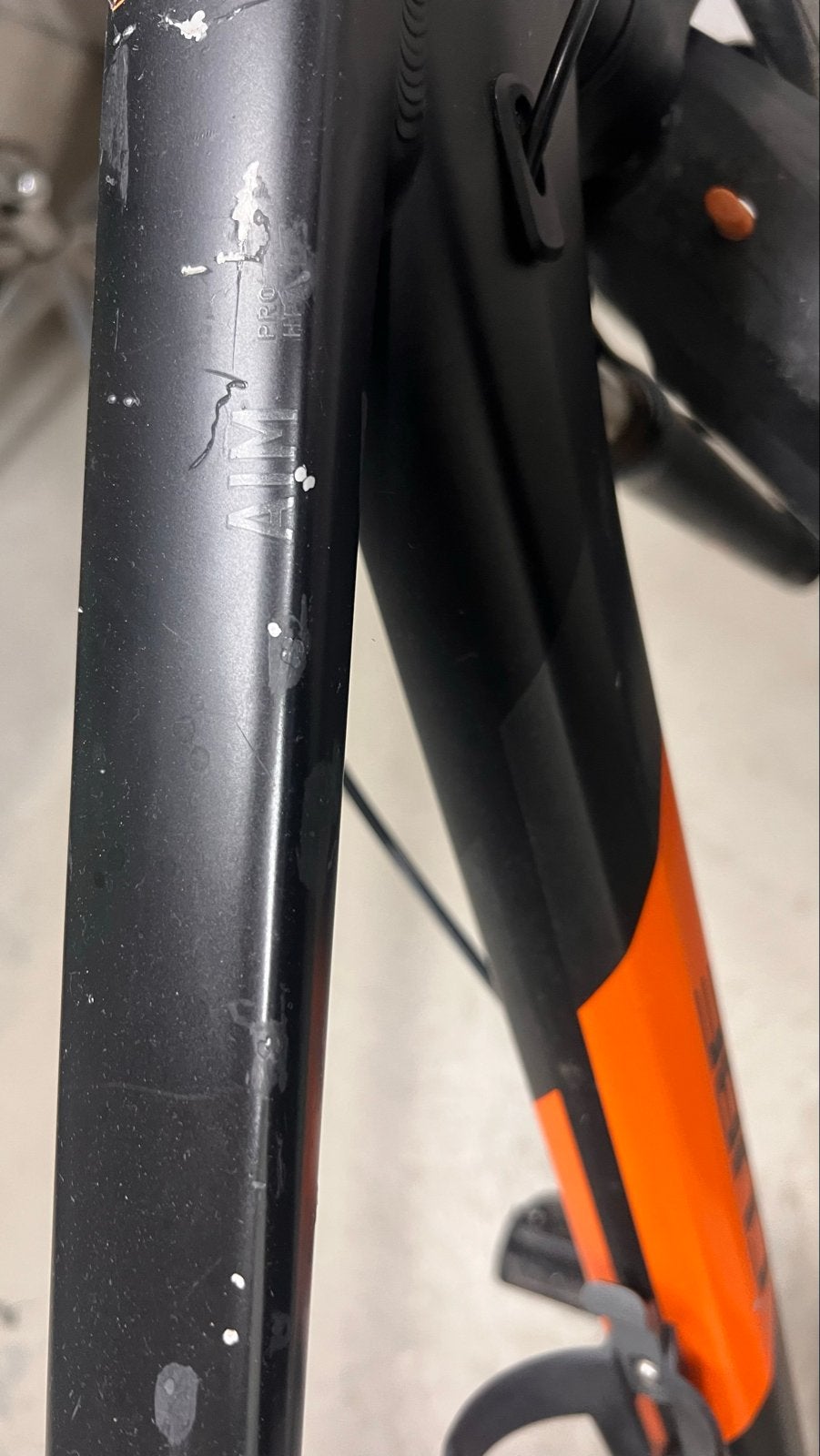 Cube Aim ATB Mountainbike - Zwart/Oranje, Gebruikt, Hardtail, Schijfrem, Ophalen