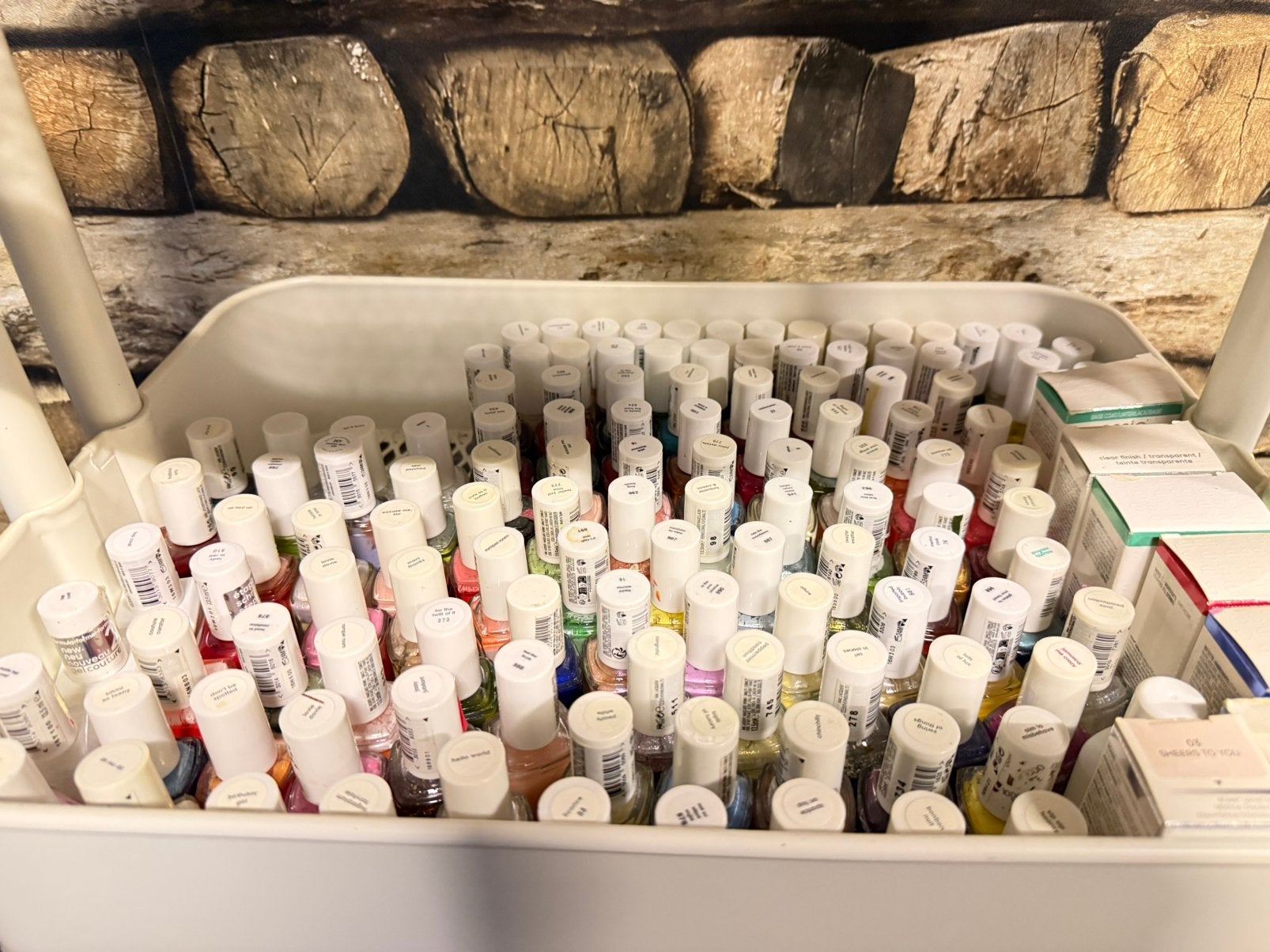Grote partij Essie nagellak-veel kleuren-complete collectie, Ophalen of Verzenden, Gebruikt, Overige kleuren, Handen en Nagels