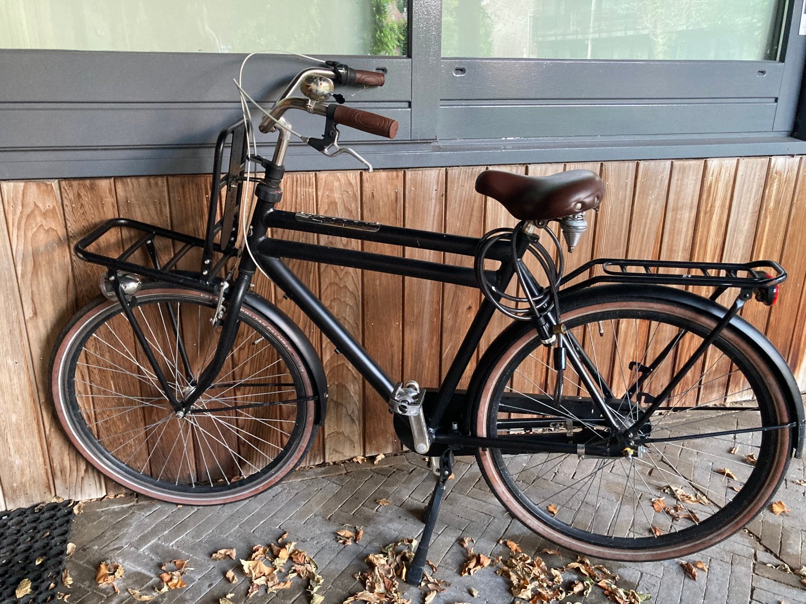 Popal Daily Dutch Prestige heren fiets 57 cm mat zwart, 57 tot 61 cm, Ophalen, Gebruikt, Overige merken