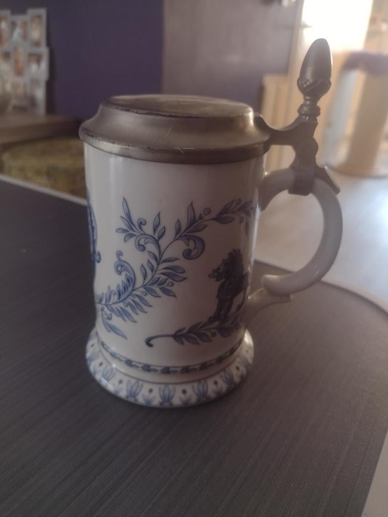Prachtige vintage duitse bierpul, Antiek en Kunst, Ophalen of Verzenden