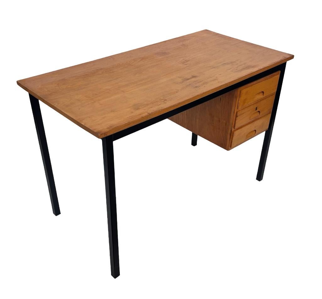 Vintage Bureau Jaren 60 Design Werkplek met lades, Ophalen, Vintage bureau, Vintage bureau, Vintage bureau