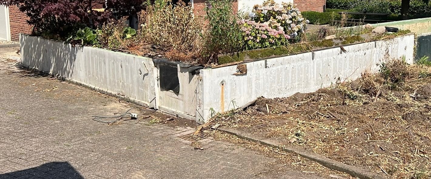 Beton platen, Ophalen, Gebruikt