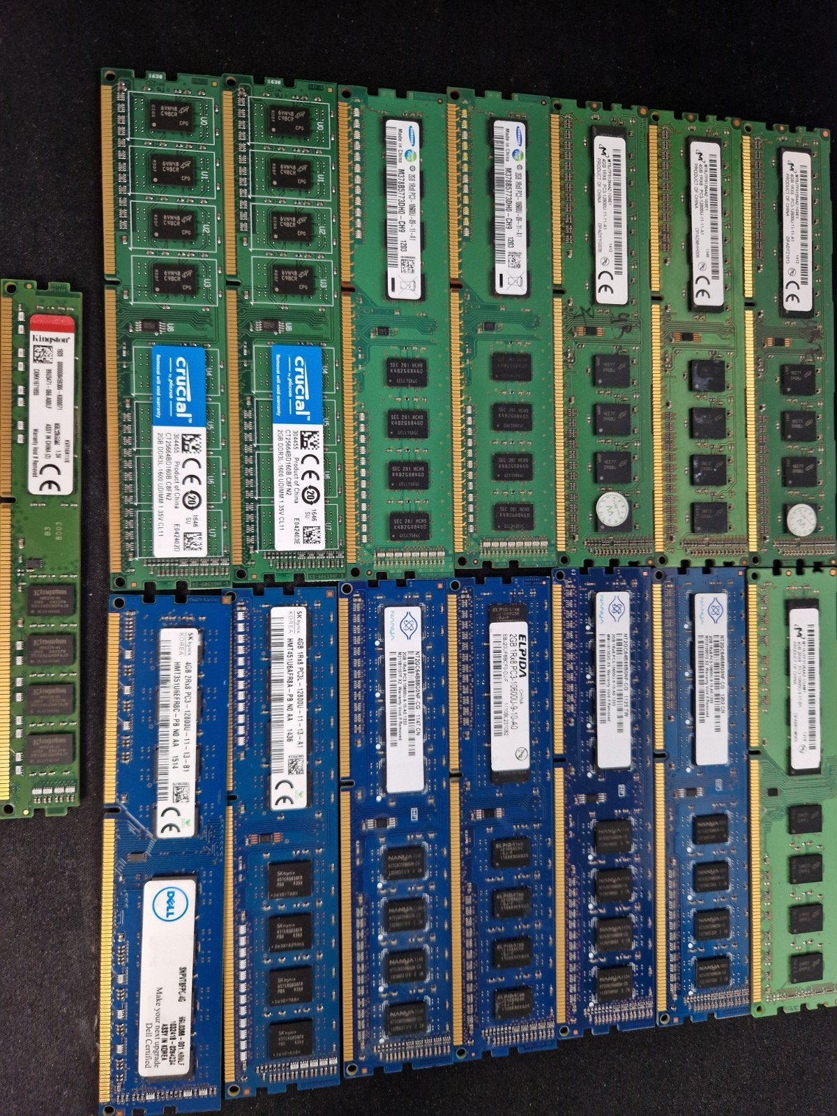 48 GB DDR3 RAM Geheugen (PC3-10600U & PC3-12800U), Computers en Software, 1333, 1600, Gebruikt, 32 GB, DDR3