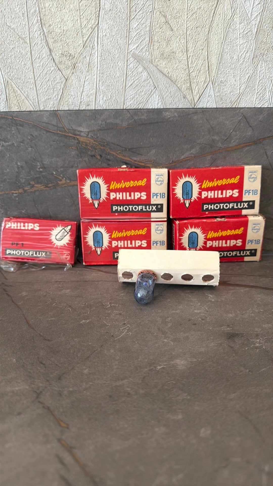 Philips Photoflux PF1 en PF1B flitslampen - Vintage, Ophalen of Verzenden, Overige typen