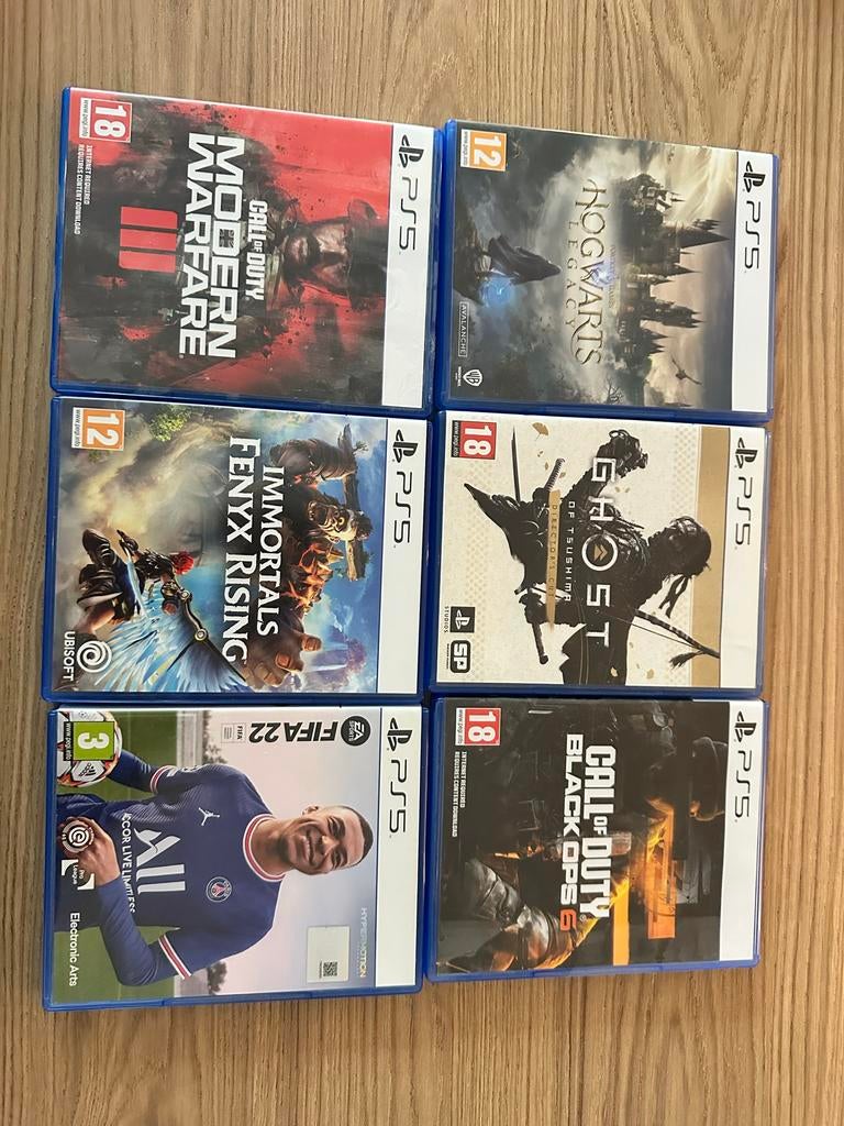 PS5 Spellen Bundel: Modern Warfare, Hogwarts Legacy, FIFA 22, Spelcomputers en Games, Games | Sony PlayStation 5, Ophalen of Verzenden