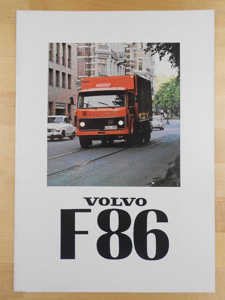 Volvo F86 Brochure 1976 ( Géén F88 / F89 ), Volvo, Zo goed als nieuw, Volvo, Ophalen of Verzenden