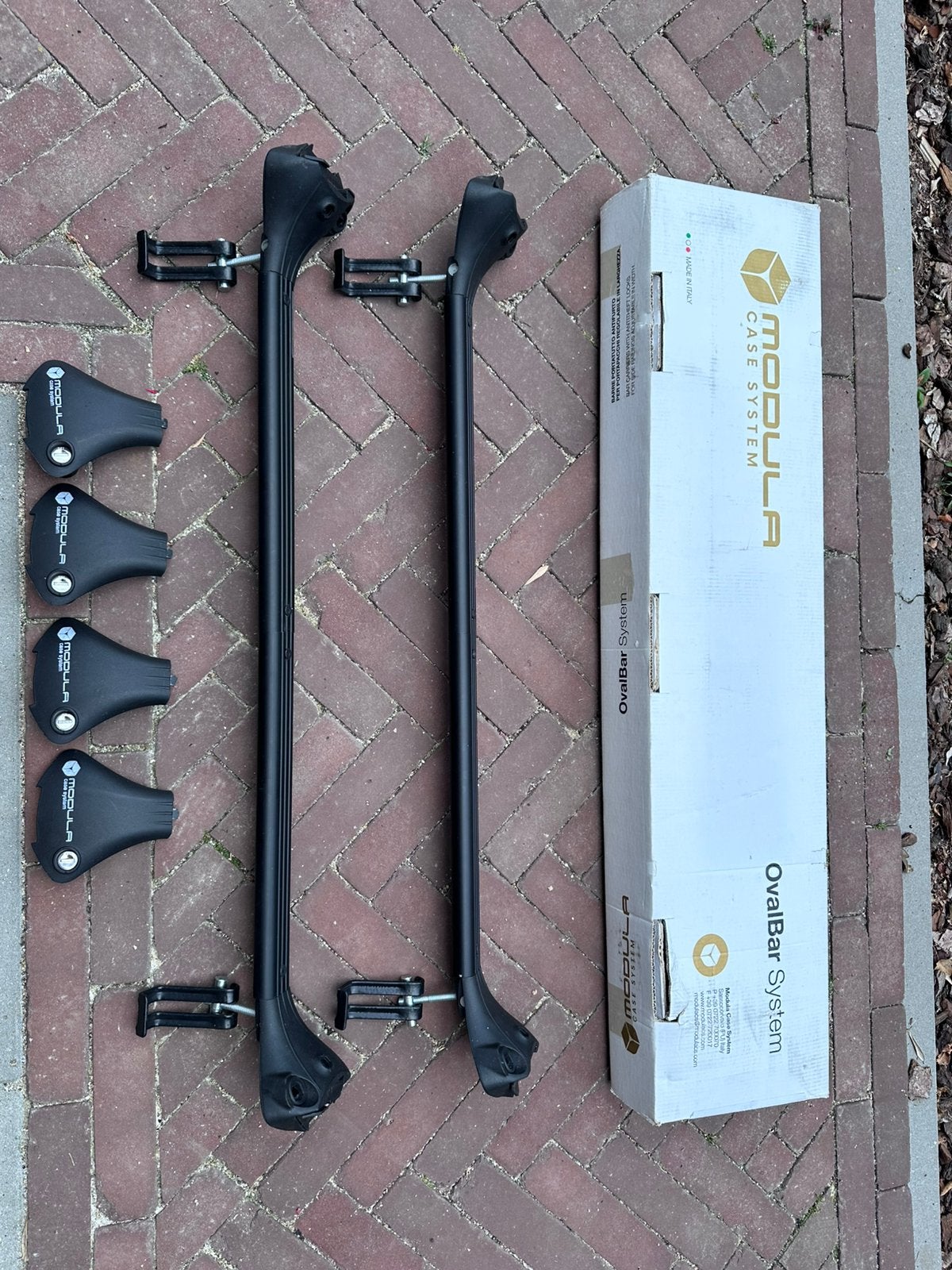 Te koop aangeboden Modula OvalBar dakdragers, Auto diversen, Dakdragers, Ophalen of Verzenden, Gebruikt