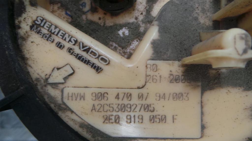 VOLKSWAGEN CRAFTER BRANDSTOF POMP (IN TANK)  2009, Ophalen of Verzenden, Gebruikt, Stiba lid