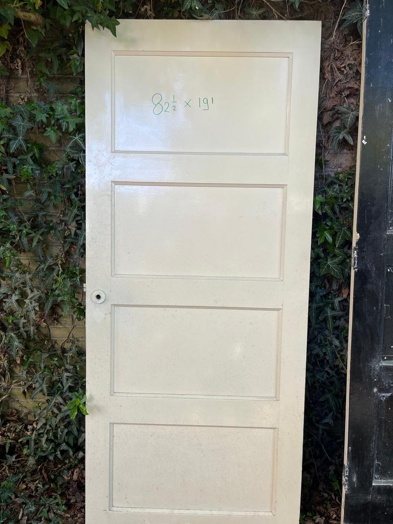 Vier vaks paneeldeur 82,5 x 191 cm, Ophalen, Gebruikt, 80 tot 100 cm, Binnendeur