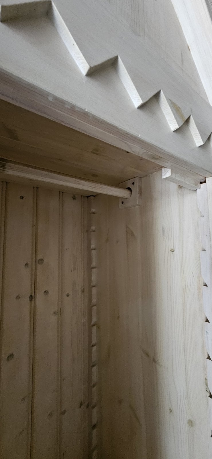 Kledingkast kinderkamer met puntdak en planken, Ophalen, Nieuw, 50 tot 100 cm, 150 tot 200 cm