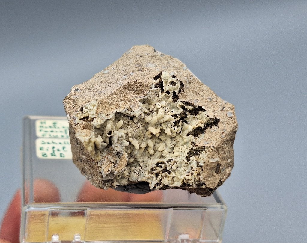 Calciet epimorph, Phillipsiet - Schellkopf, Eifel, Duitsland, Ophalen of Verzenden, Mineraal