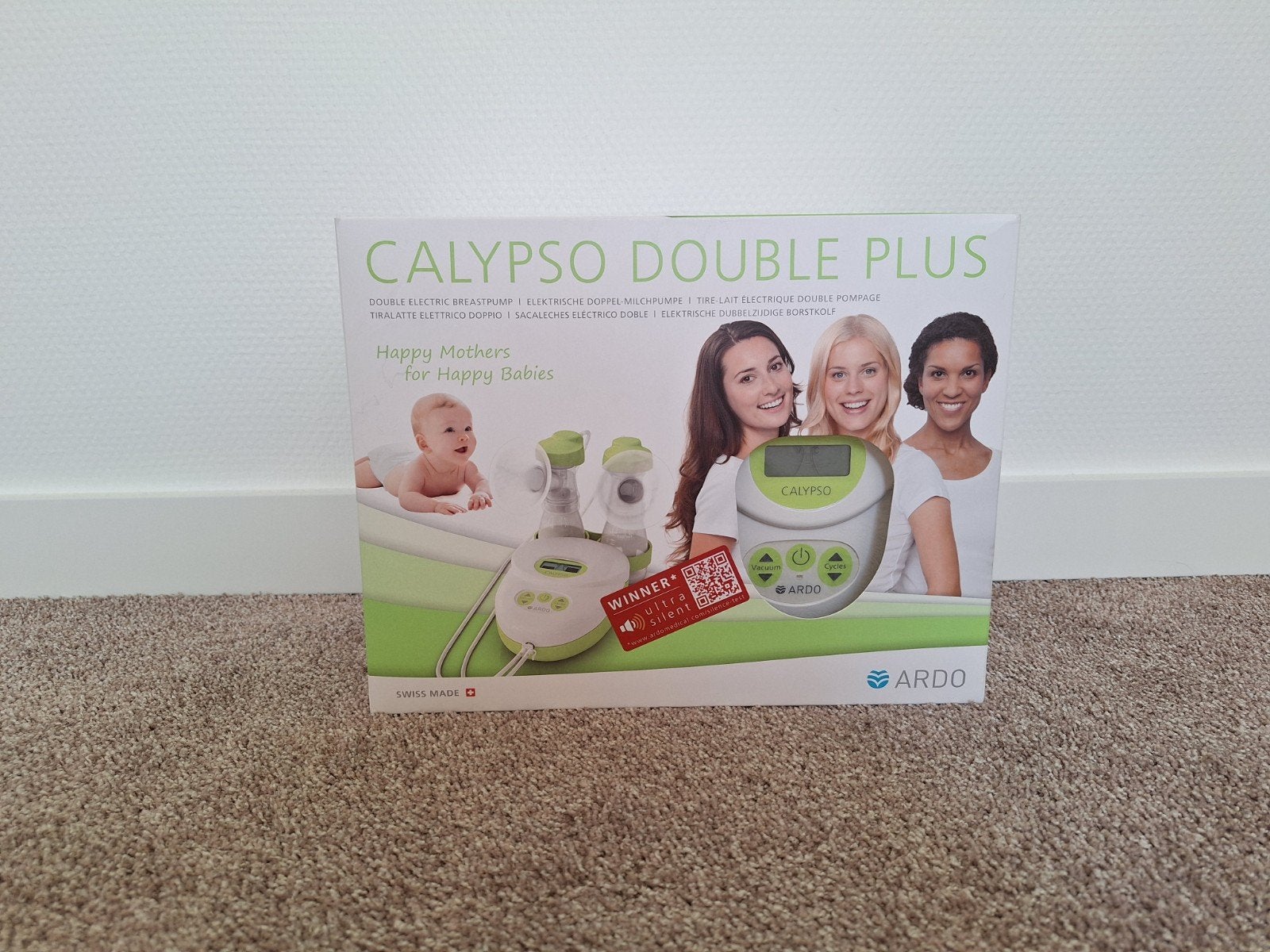 Ardo Calypso Double Plus + handkolf, Ophalen, Gebruikt, BPA-vrij, Borstkolf