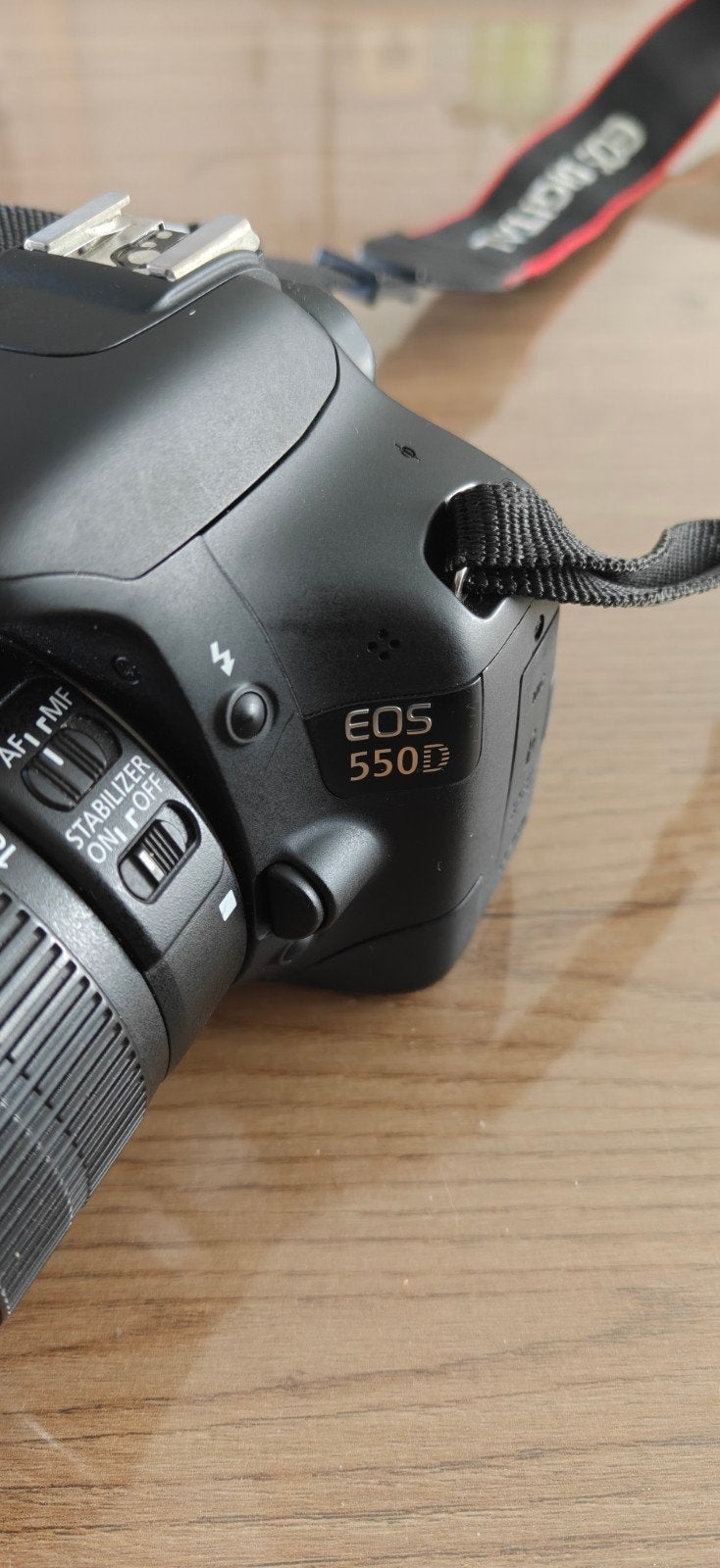 Canon EOS 550D Spiegelreflexcamera met accessoires, Gebruikt, Spiegelreflex, Canon, Geheugenkaart