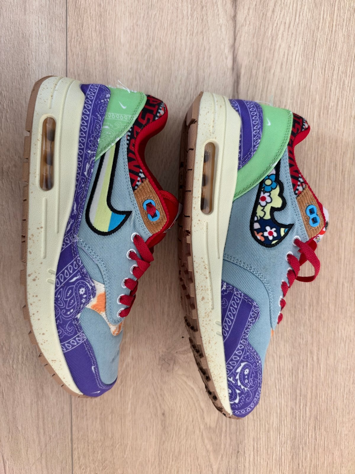 Nike Air Max 1 SP Concepts Far Out - Maat 42, Kleding | Heren, Ophalen of Verzenden, Zo goed als nieuw, Overige kleuren, Sneakers of Gympen