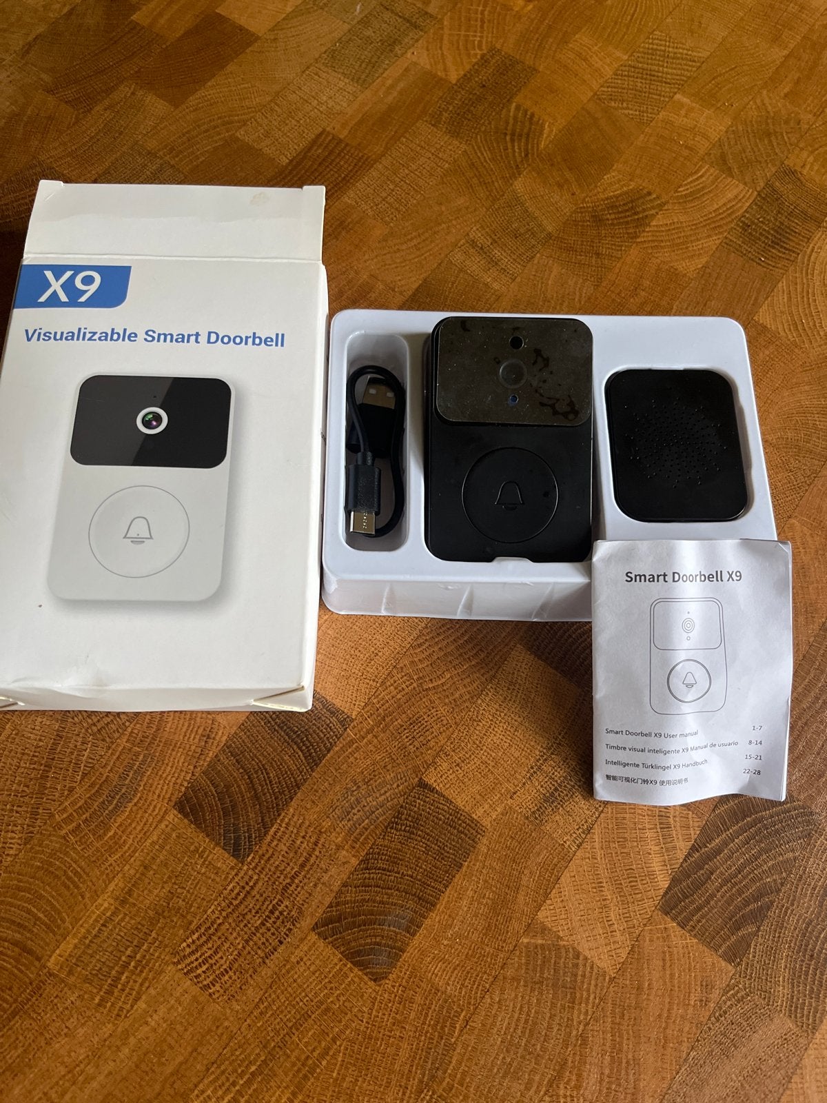 X9 Visualizable Smart Deurbel met Camera en Bewegingssensor, Ophalen of Verzenden, Bewegingsdetectiesensor, Nieuw, Draadloos