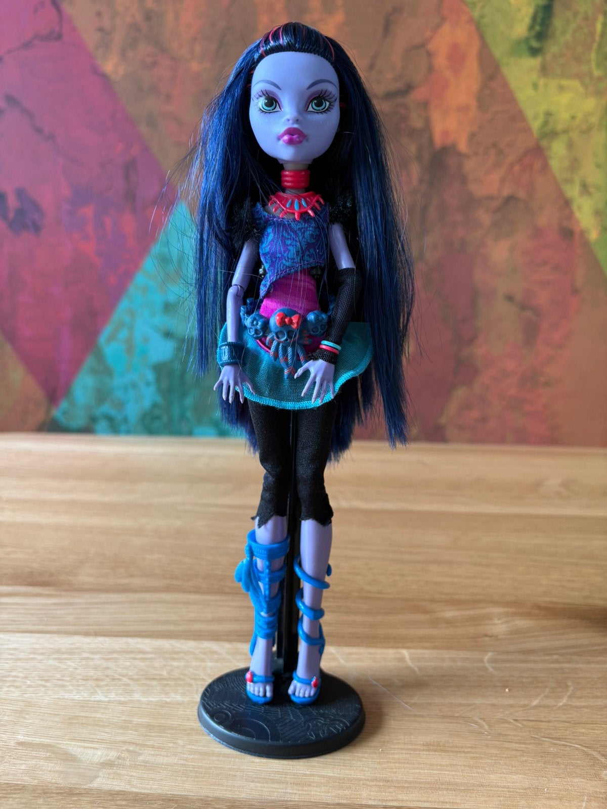 Monster High Jane Boolittle Signature G1 incompleet, Ophalen of Verzenden, Zo goed als nieuw, Poppenhuis