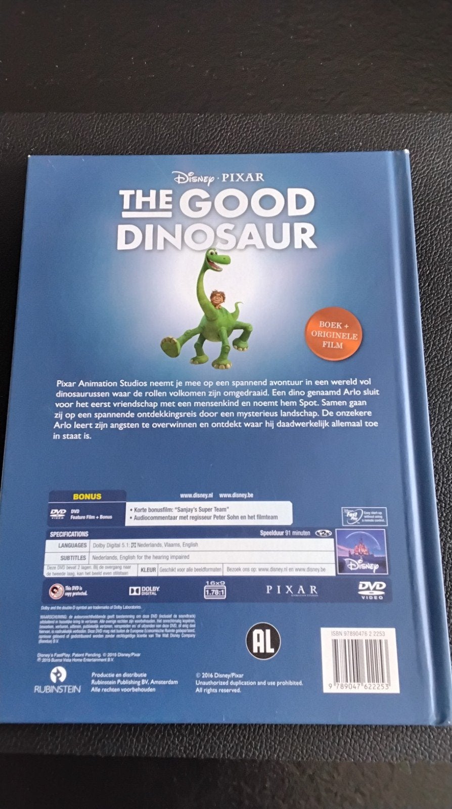 The Good Dinosaur - Boek + Originele Film DVD, Animatie, Alle leeftijden, Nederlands, Ophalen of Verzenden