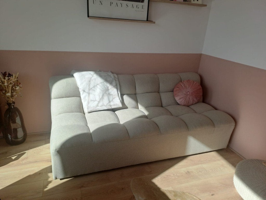 WOOOD 2-zits Dutch design modulaire bank Pepper / zand beige, Ophalen, Scandi, Dutch design, minimalist, bubble couch, Minder dan 75 cm
