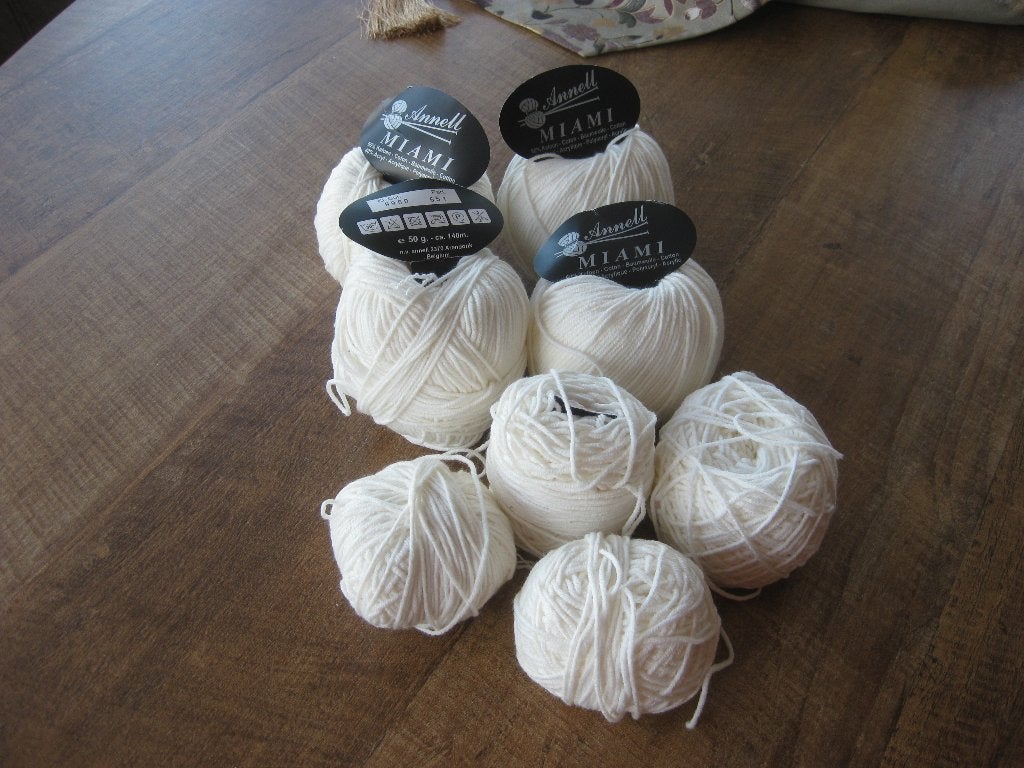 6 bollen breigaren /merk Anell Miami ( 50 gram per bol ), Ophalen of Verzenden, Nieuw, Breien, Wol of Garen