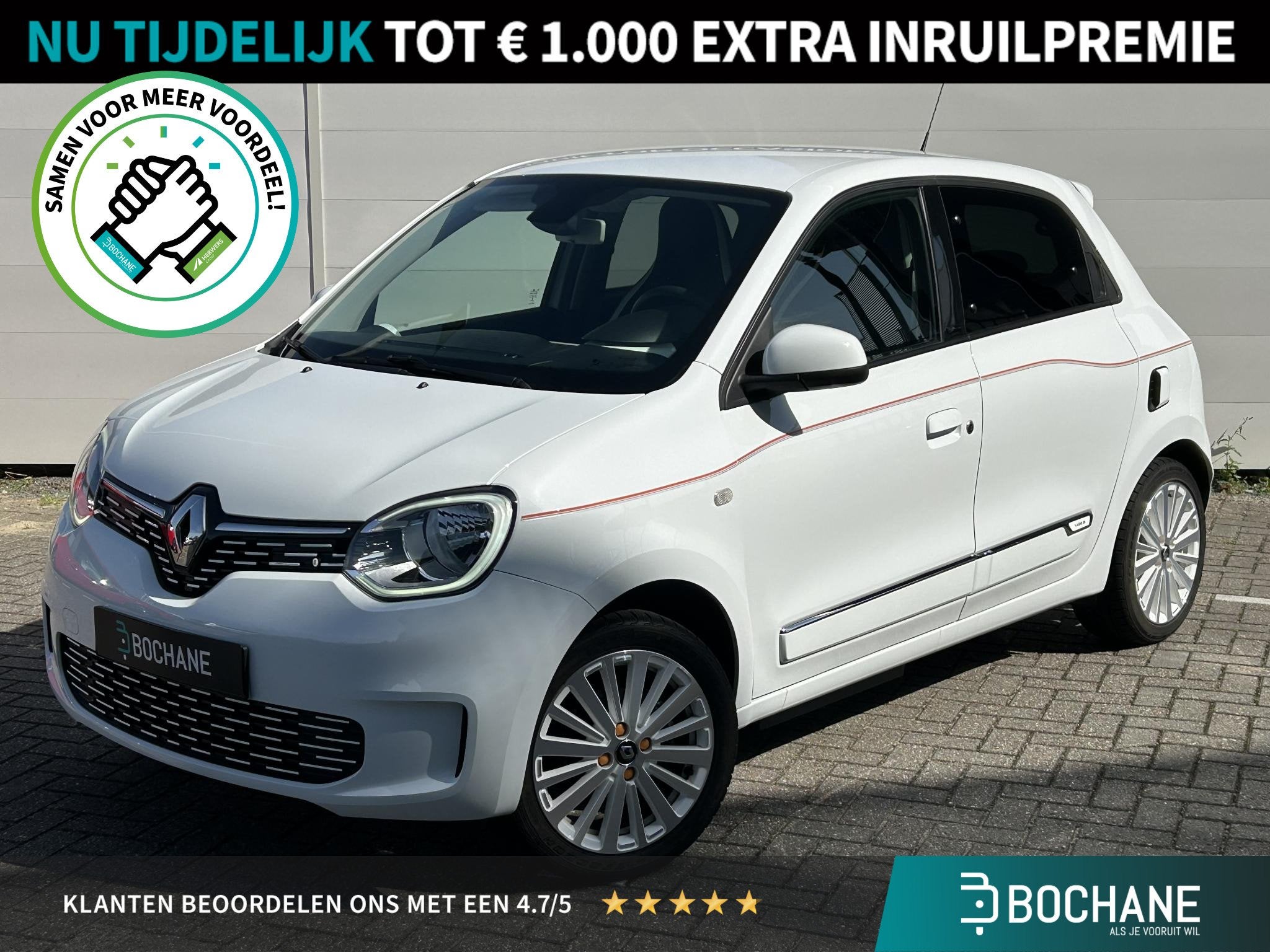 Renault Twingo Z.E. R80 Série Limitée Vibes SoH 93,8% | Ca, Auto diversen, Automaat, Renault Nederland N.V., Renault, Wit