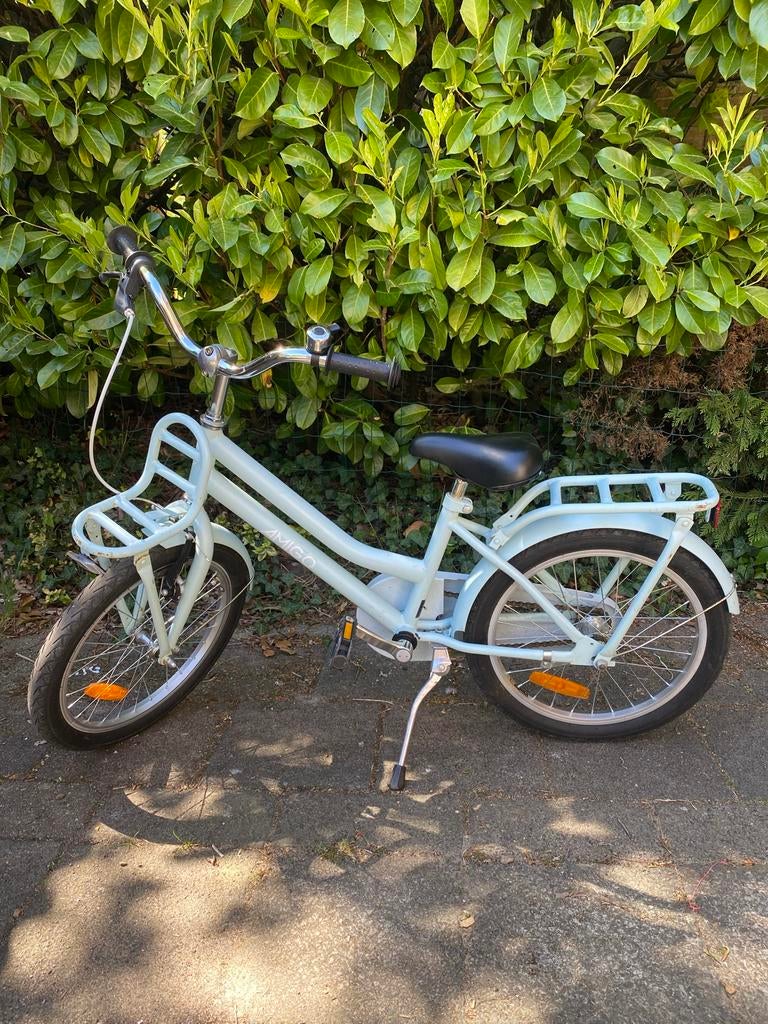 Amigo Kinderfiets 18 inch - Lichtblauw, Fietsen en Brommers, Fietsen | Kinderfietsjes, Gebruikt, 16 tot 20 inch, Velgrem, Ophalen