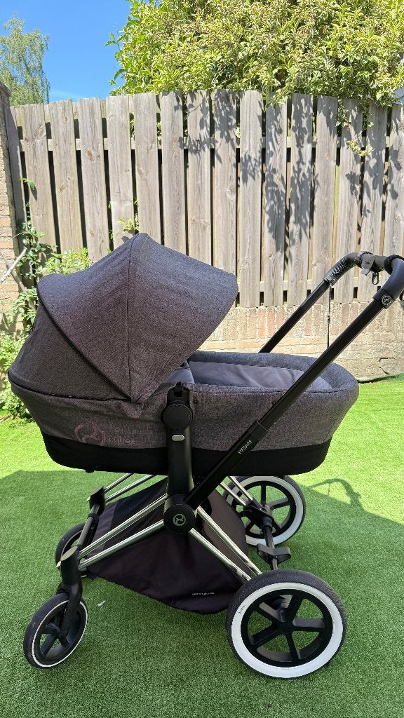 Cybex Priam 3 Combiwagen, Gebruikt, Combiwagen, Verstelbare duwstang, Ophalen