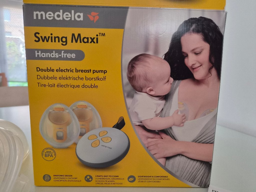 Medela swing maxi dubbele borstkolf plus uitbreidingsset, Medela, Inclusief flessen, Borstkolf, Ophalen of Verzenden