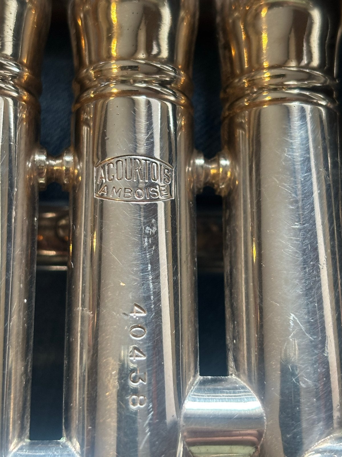 Antoine Courtois Amboise Cornet - Zilverkleurig, Muziek en Instrumenten, Ophalen of Verzenden, Gebruikt, Bes-trompet