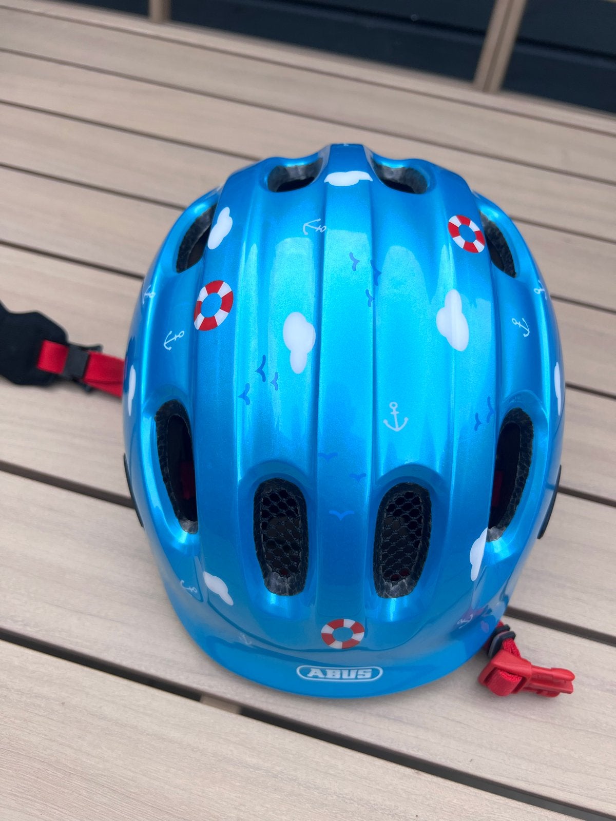 ABUS Fietshelm Kinderen Blauw - Smiley 2.0, Ophalen, Zo goed als nieuw, Overige maten, Jongen of Meisje
