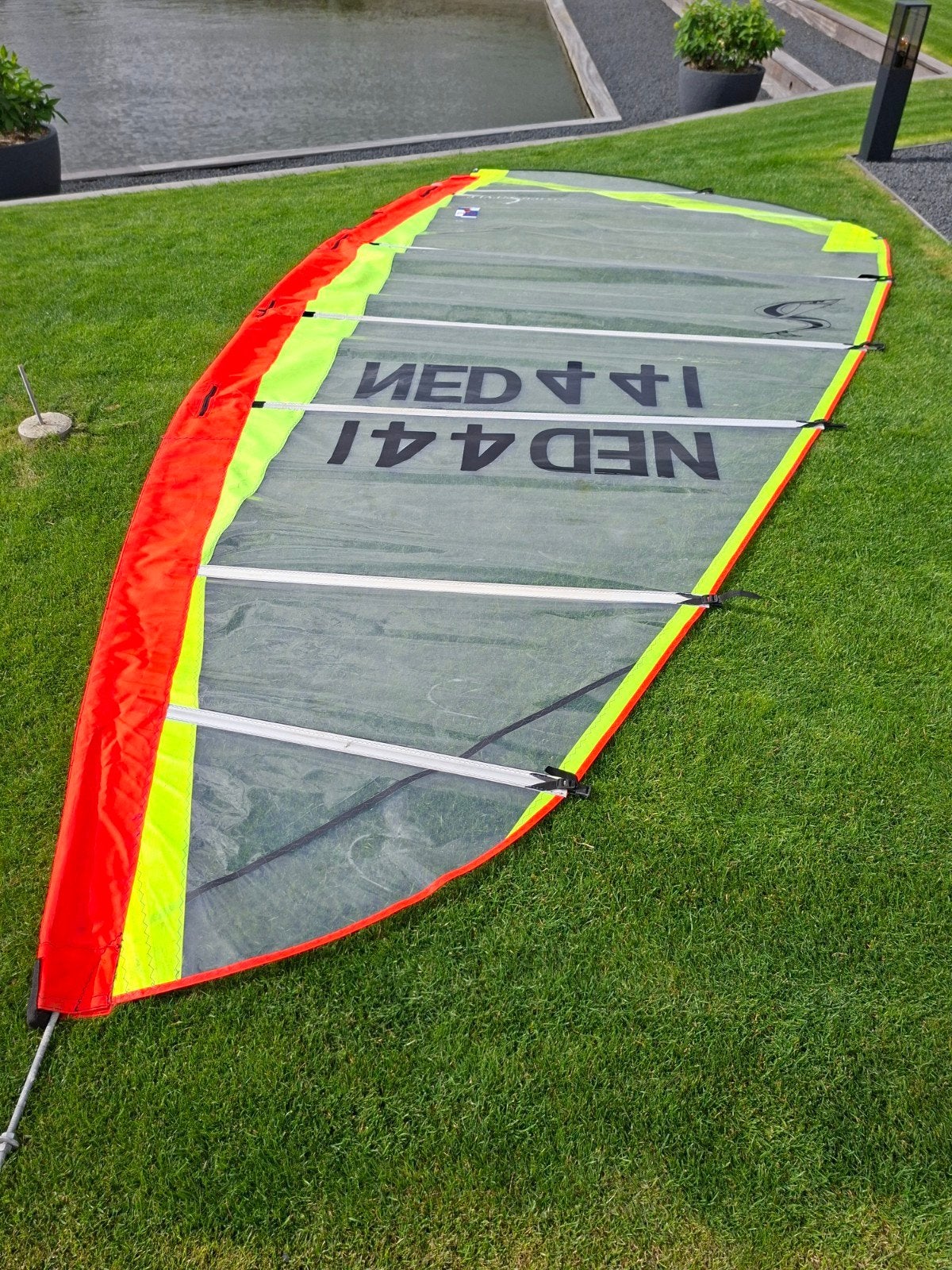 10m3 Raceboard zeil, Watersport en Boten, Ophalen, Zo goed als nieuw, Zeil, 8 m² of meer