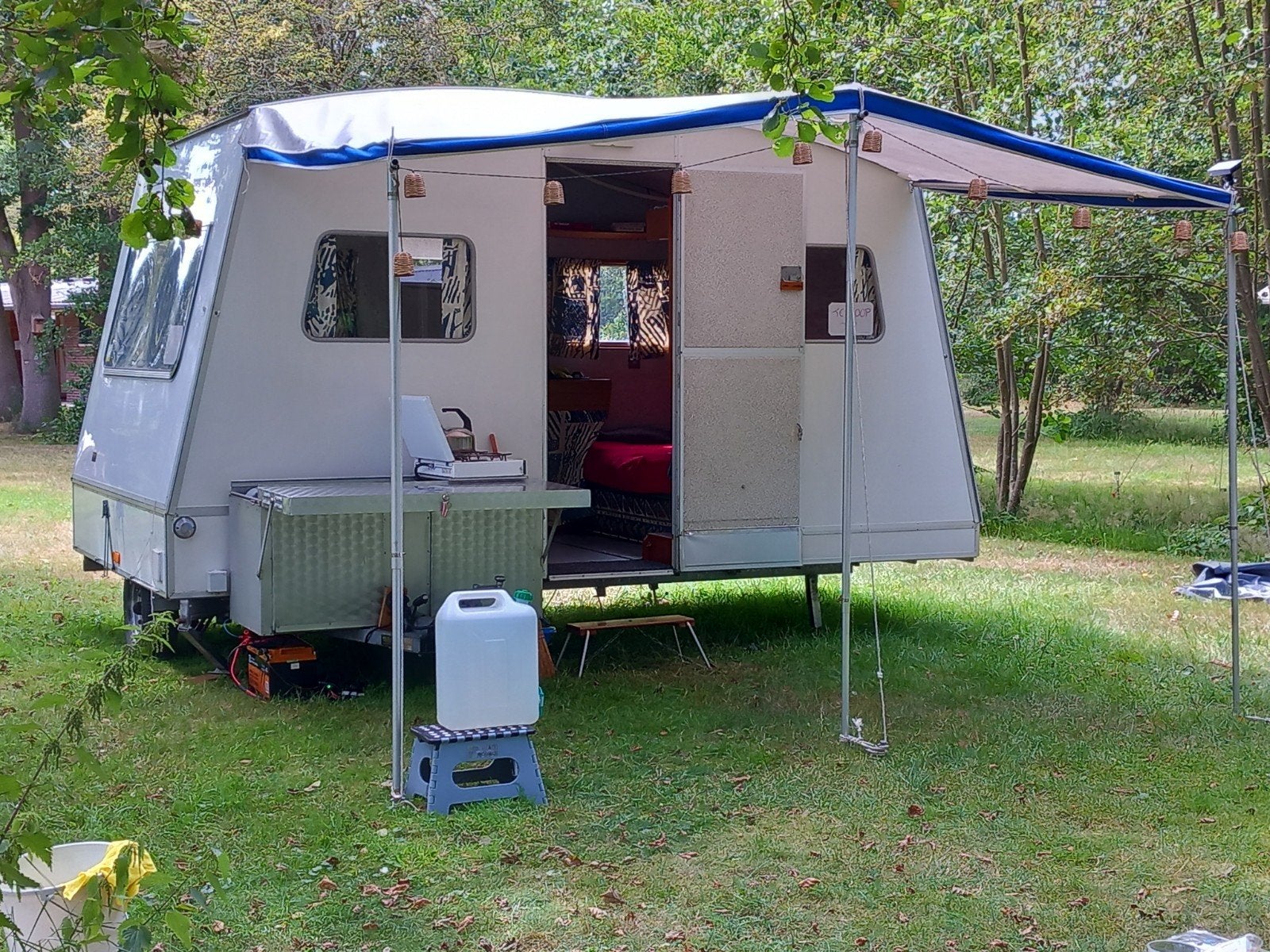 Vouwcaravan, Standaardzit, Particulier, Gascomfoor, 500 - 750 kg